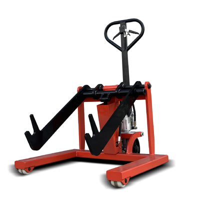 350kg Foil Or Paper Reel Lift Customized Trolley For Packaging Printing Or Production Machines