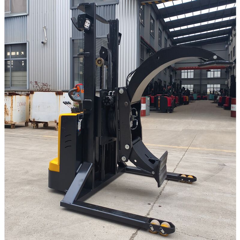 Heavy-Duty High-Performance Walkie Clamp Stacker-0.5T / 1T Loading Capacity,  Pedestrian Electric Clamp Stacker for Warehouse