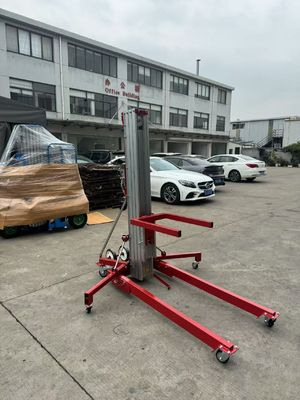 手動 望遠鏡型 アルミ リフト 軽量 耐久 高い 作業 場